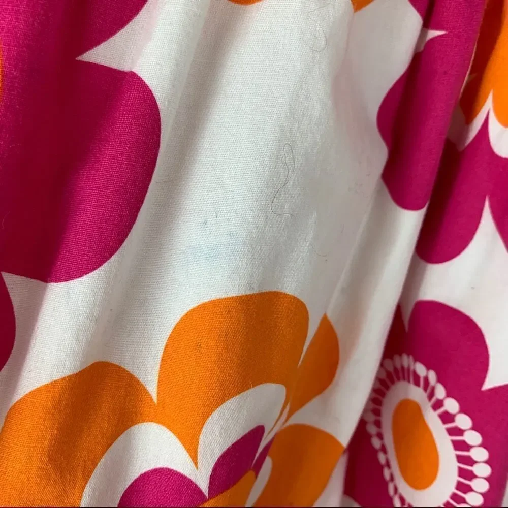 RARE EDITIONS Pink/White Floral Print Cotton Dress‎
